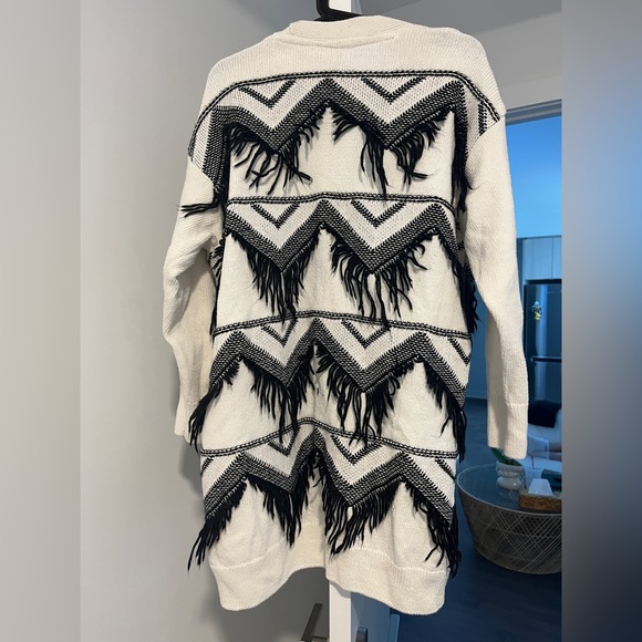 COPY - Fringed cotton cardigan - Picture 3 of 4